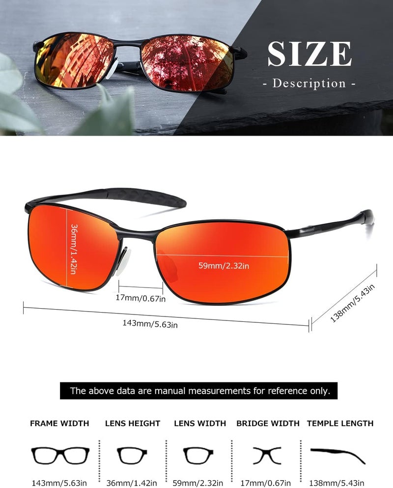 AEVOGUE Polarized Sunglasses For Men Rectangle Metal Frame Retro Sun Glasses AE0395 - Image 3